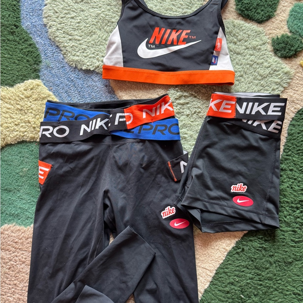 Nike Black and Red Pro Set